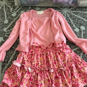 btween Pink Floral Kids Matching Set